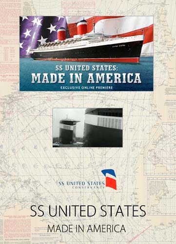 客船ユナイテッドステーツのDVD SS UNITED STATES MADE IN AMERICA ジャケット