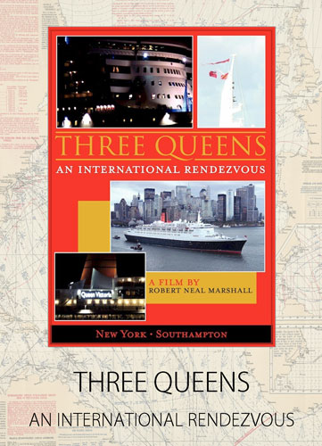 クイーンエリザベス2のDVD THREE QUEENS AN INTERNATIONAL RENDEZVOUS ジャケット