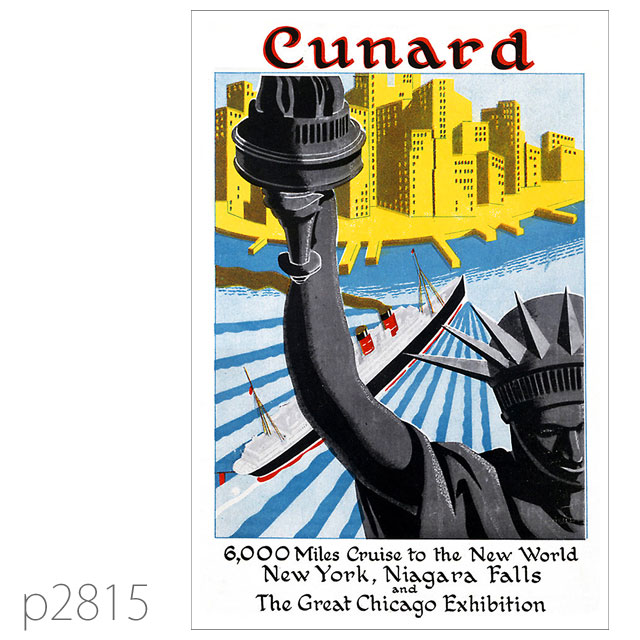 キュナード・客船モーレタニア (1939)のポスター ポストカード